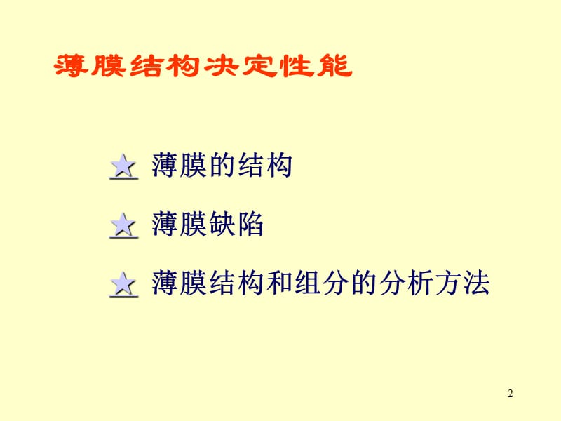 薄膜的结构与缺陷ppt课件_第2页