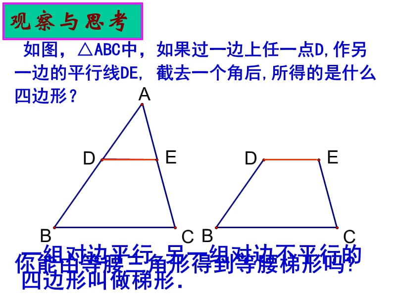 八年级数学等腰梯形的轴对称性课件苏科版.ppt_第1页