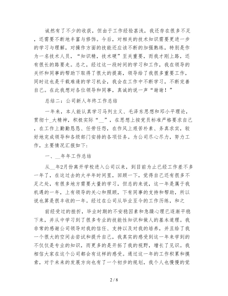 新人财务年终工作总结.doc_第2页