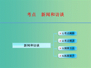 高考語文第一輪復習 實用類文本閱讀新聞和訪談課件.ppt