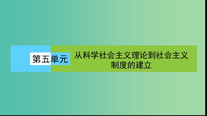 高中历史第五单元从科学社会主义理论到社会主义制度的确立5.18马克思主义的诞生课件新人教版.ppt_第1页