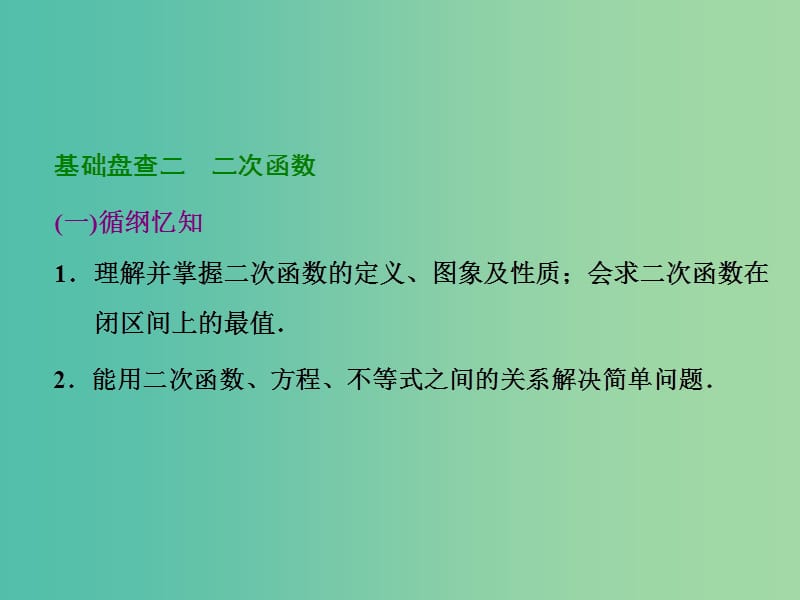 高考数学大一轮复习 第二章 第五节 二次函数与幂函数课件.ppt_第3页