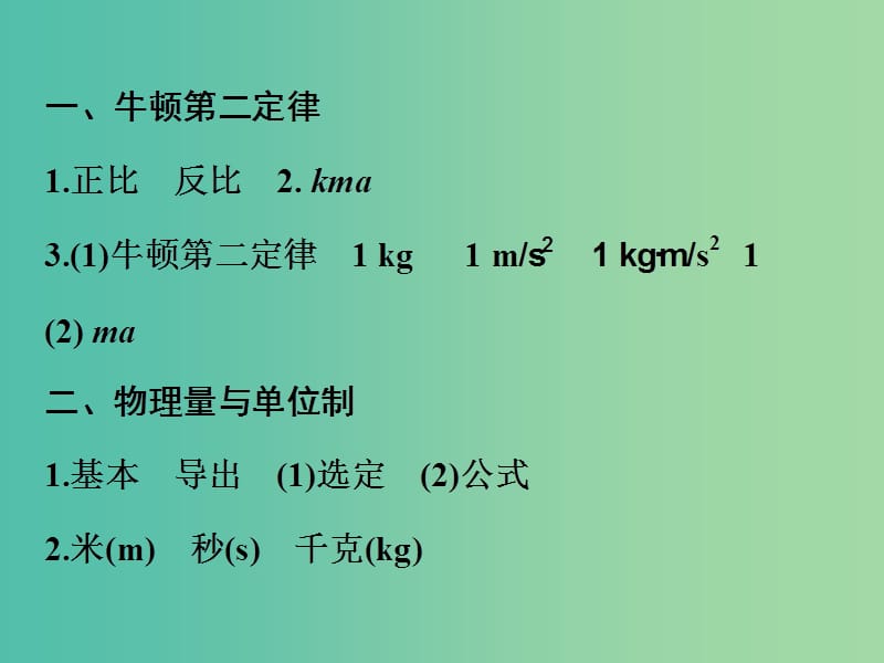 高中物理 5.3 牛顿第二定律课件 沪科版必修1.ppt_第3页