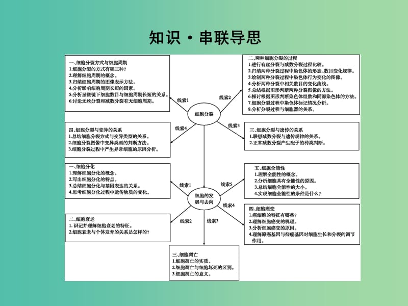 高三生物二轮复习 专题一 生命系统的细胞基础 3 细胞的生命历程课件.ppt_第3页