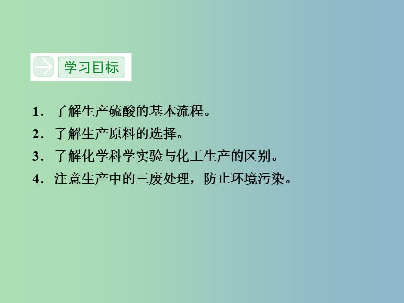 高中化学 1.1化工生产过程中的基本问题课件 新人教版选修2.ppt_第3页