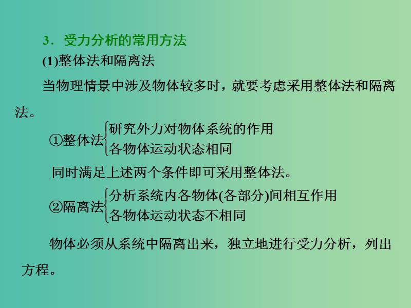 高考物理总复习 第二章 第3节 受力分析 共点力的平衡课件.ppt_第2页