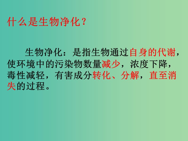 高中生物第4章生物科学与环境保护4.2生物净化的原理及其应用课件新人教版.ppt_第3页