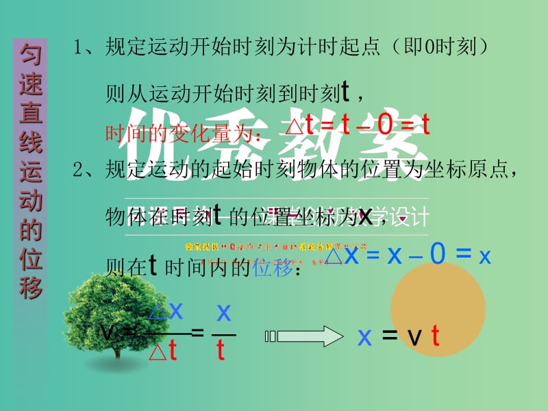 高中物理 2.3匀变速直线运动的位移与时间的关系（1）课件 新人教版必修1.ppt_第3页