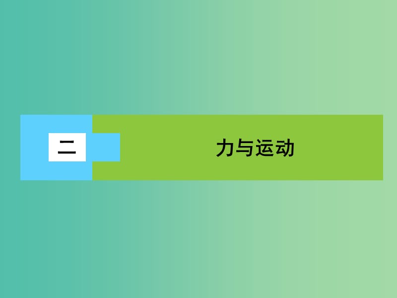 高三物理二轮复习 第3部分 知识清单保温练习 2 力与运动课件.ppt_第1页