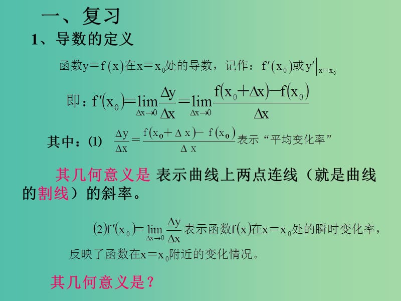 高中数学 3.1.3导数的几何意义课件 新人教版选修1-1.ppt_第2页