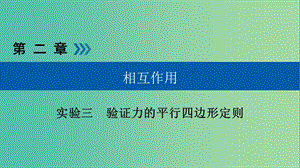 高考物理一輪復(fù)習(xí)實(shí)驗(yàn)增分專題3驗(yàn)證力的平行四邊形定則課件.ppt