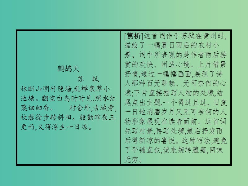 高中语文 第二单元 宋词鉴赏 5 苏轼词两首课件 新人教版必修4.ppt_第2页