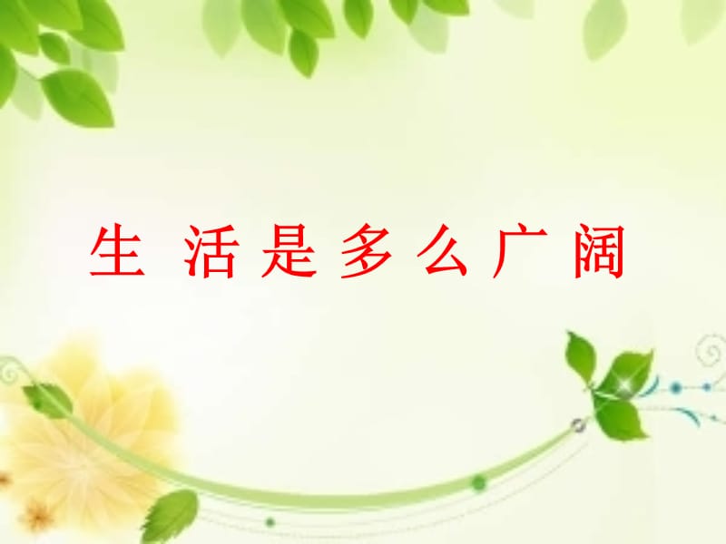 《生活是多么广阔》课件.ppt_第1页