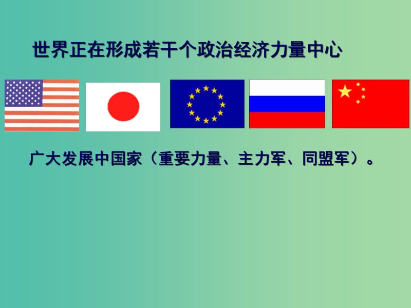 高中政治 9.2世界多极化不可逆转课件9 新人教版必修2.ppt_第1页