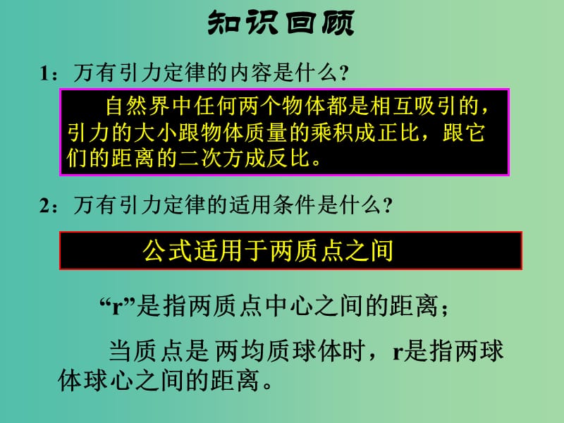 高中物理《6.4万有引力理论的成就》课件 新人教版必修2.ppt_第2页