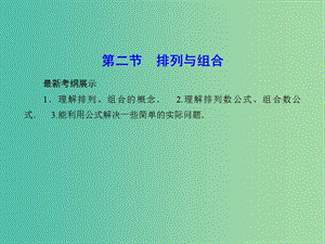 高考數(shù)學(xué)一輪復(fù)習(xí) 10-2 排列與組合課件 理 新人教A版.ppt