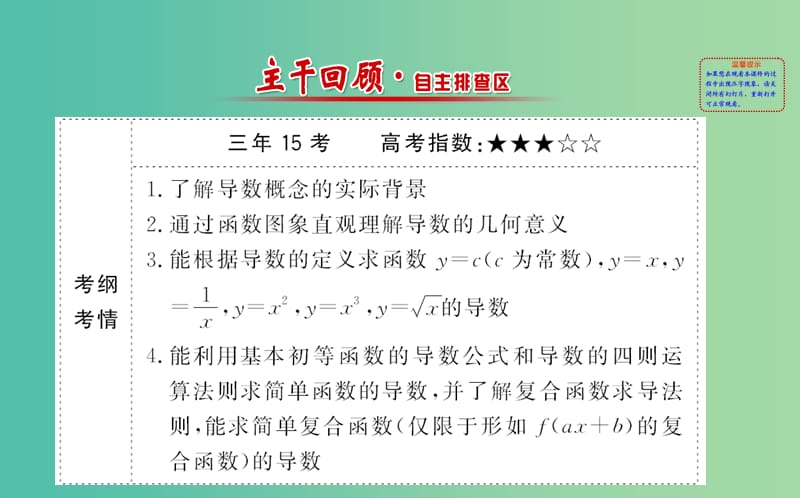 高考数学 2.10 变化率与导数、导数的计算课件.ppt_第2页