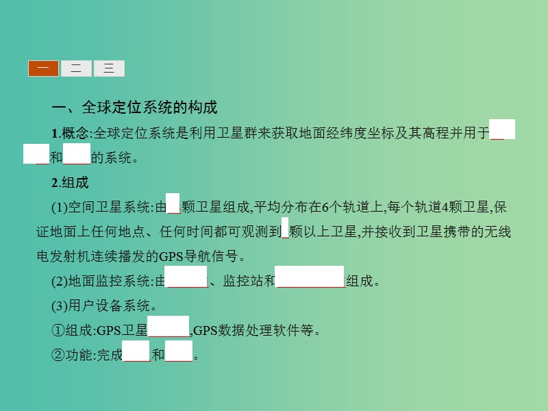 高中地理第四单元人类活动的地域联系单元活动全球定位系统与交通运输第3课时课件鲁教版.ppt_第3页