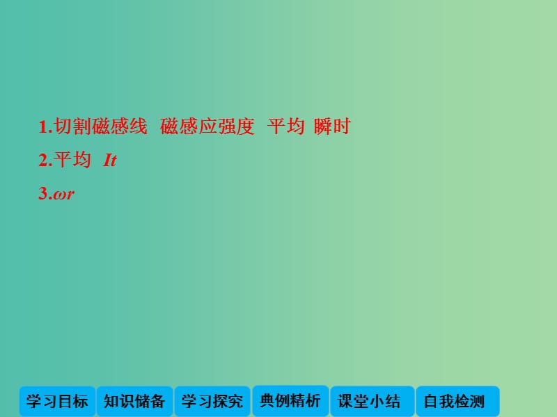 高中物理 1.3 法拉第电磁感应定律（第2课时）课件 教科版选修3-2.ppt_第3页