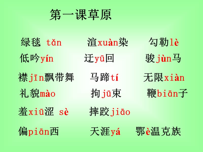 人教版五年级下册语文全部生字词(带拼音组词).ppt_第2页