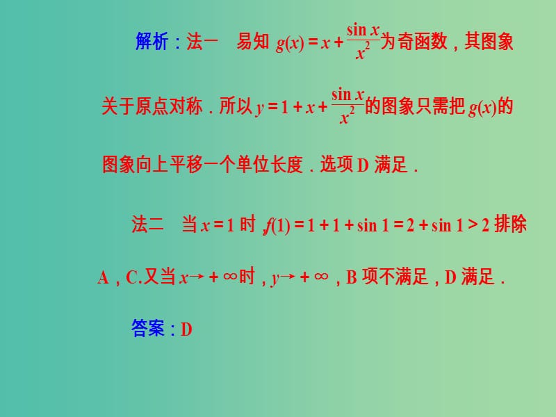 高考数学二轮复习第二部分专题一函数与导数不等式第1讲函数的图象与性质课件理.ppt_第3页