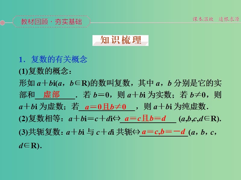 高考数学一轮复习 第四章 第4讲 数系的扩充与复数的引入课件 文.ppt_第2页