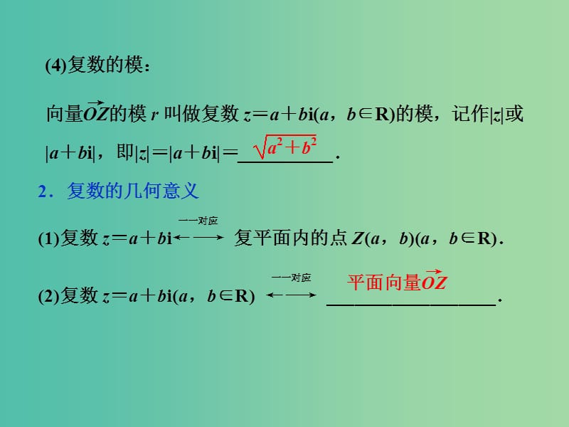 高考数学一轮复习 第四章 第4讲 数系的扩充与复数的引入课件 文.ppt_第3页