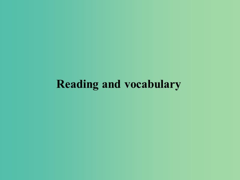 高中英语Module2NoDrugsReadingandvocabulary课件外研版.ppt_第1页
