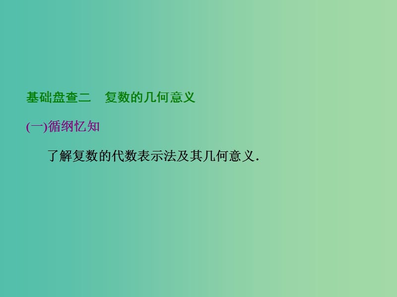 高考数学大一轮复习 第四章 第四节 数系的扩充与复数的引入课件.ppt_第3页