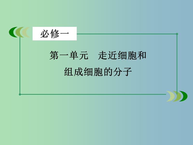 高三生物一轮复习 第1单元 走近细胞和组成细胞的分子课件.ppt_第3页