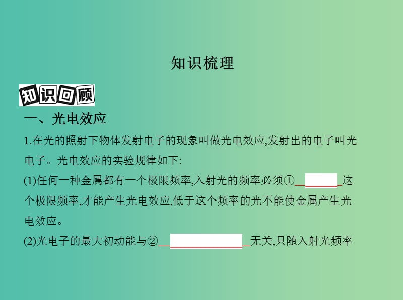 高考物理一轮复习第十五章光学第3讲光的粒子性课件.ppt_第2页