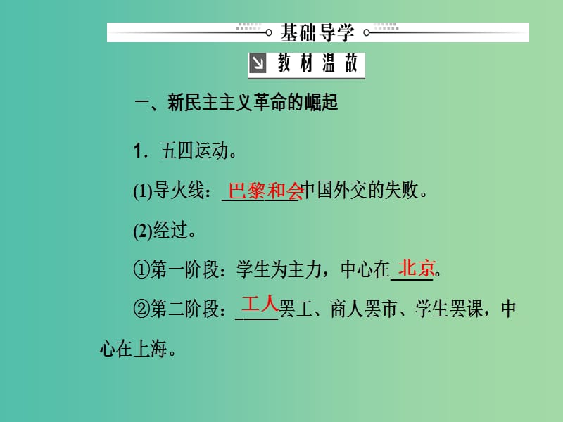 高考历史总复习第三单元资本主义世界市场的形成和发展第7讲新民主主义革命的崛起和国共十年对峙课件.ppt_第3页