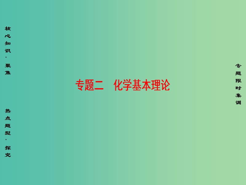 高三化学二轮复习 第1部分 专题2 化学基本理论 突破点5 元素的“位-构-性”课件.ppt_第1页