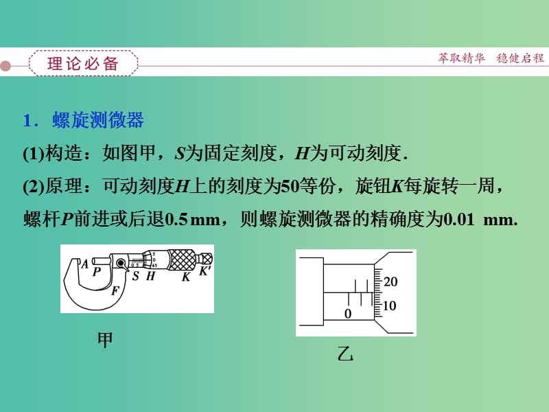 高考物理大一轮复习 实验七 测定金属的电阻率课件.ppt_第2页