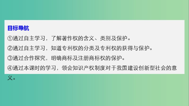 高中政治专题一民事权利和义务4切实保护知识产权课件新人教版.ppt_第3页