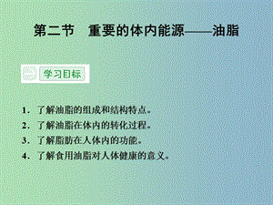 高中化學(xué) 1.2重要的體內(nèi)能源 油脂課件 新人教版選修1.ppt