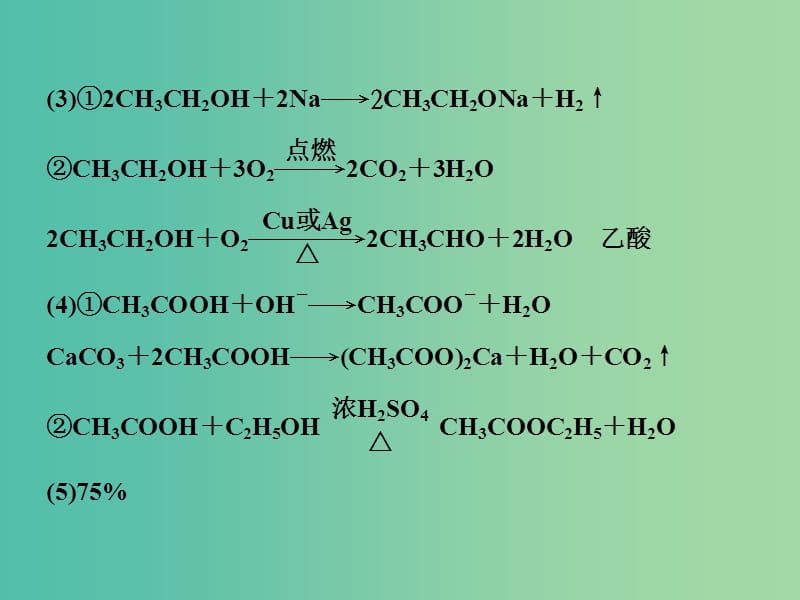 高考化学一轮复习 第二节 乙醇 乙酸 基本营养物质习题讲解课件.ppt_第2页