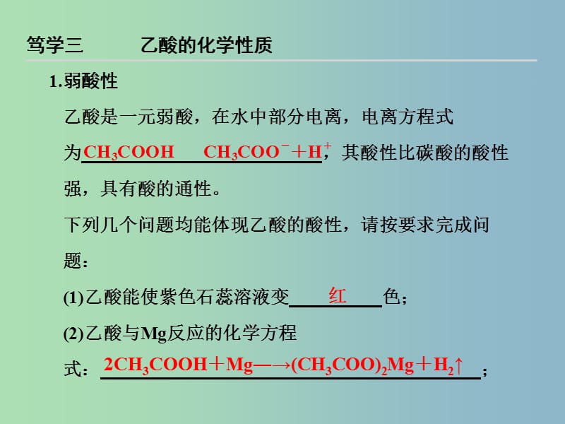 高中化学 3-3-2 乙酸课件 鲁科版必修2.ppt_第3页