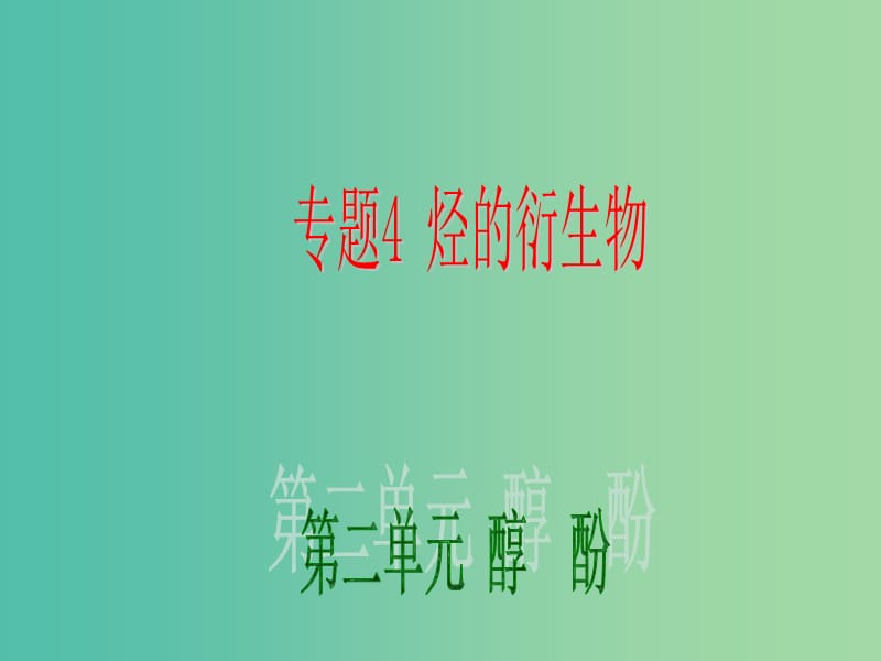 高中化学 4.2《醇 酚》课件1 苏教版选修5.ppt_第1页