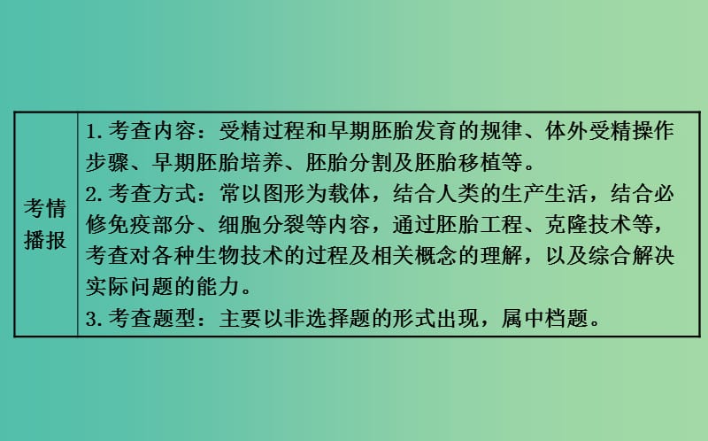 高考生物总复习 专题三 胚胎工程课件 新人教版选修3.ppt_第3页