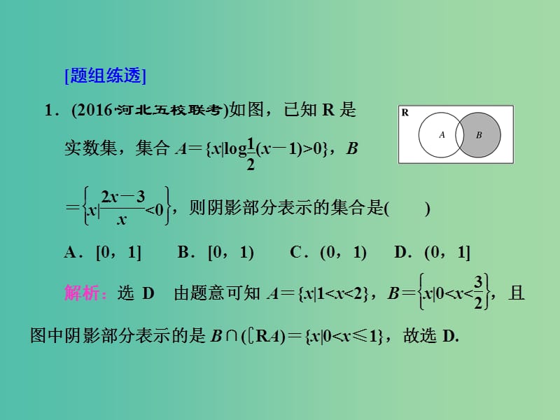 高三数学二轮复习 第一部分 基础送分题 题型专题（四）不等式课件(理).ppt_第2页