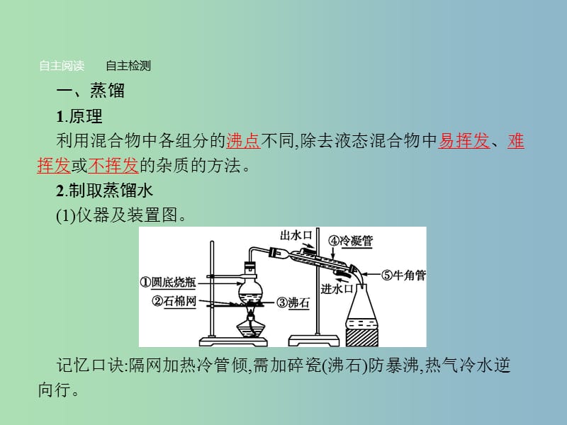 高中化学 第1章 从实验学化学 第一节 化学实验基本方法（第3课时）蒸馏和萃取课件 新人教版必修1.ppt_第3页