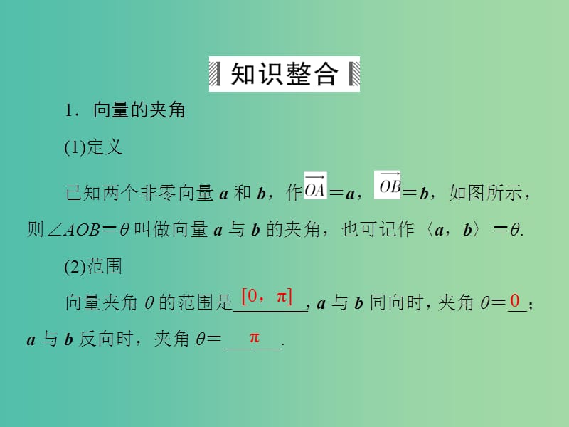 高考数学大一轮总复习 第4篇 第3节 平面向量的数量积及平面向量的应用课件 理 新人教A版 .ppt_第3页