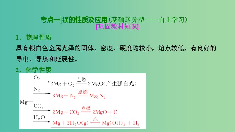 高考化学大一轮复习第三章金属及其化合物第9讲镁铝及铝的化合物考点探究课件.ppt_第3页