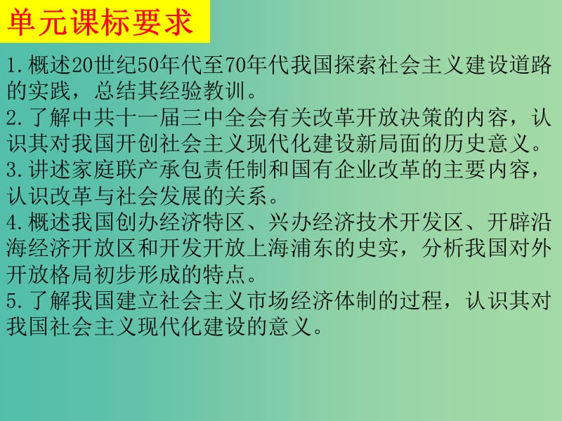 高中历史 第四单元 中国社会主义建设发展道路的探索课件 岳麓版必修2.ppt_第2页