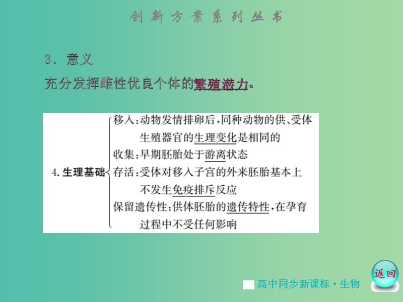 高中生物 专题3-3.3 胚胎工程的应用及前景课件 苏教版选修3.ppt_第3页