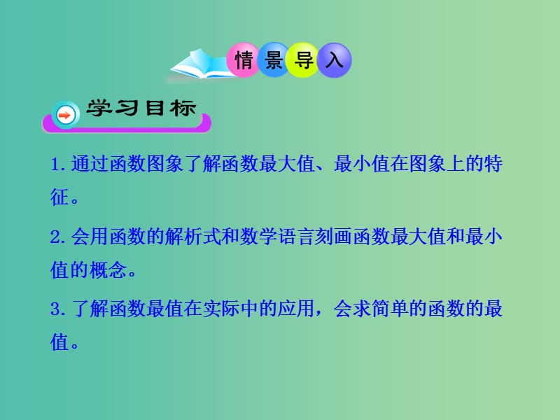 高中数学 1.3.1函数的最大值、最小值课件 新人教版必修1.ppt_第2页