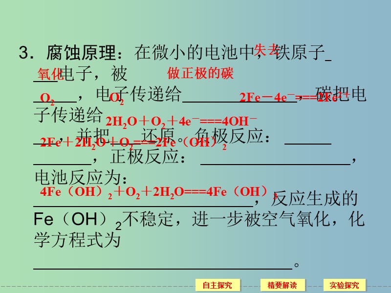 高中化学 4-4 金属制品的防护同步课件 鲁科版选修1.ppt_第3页