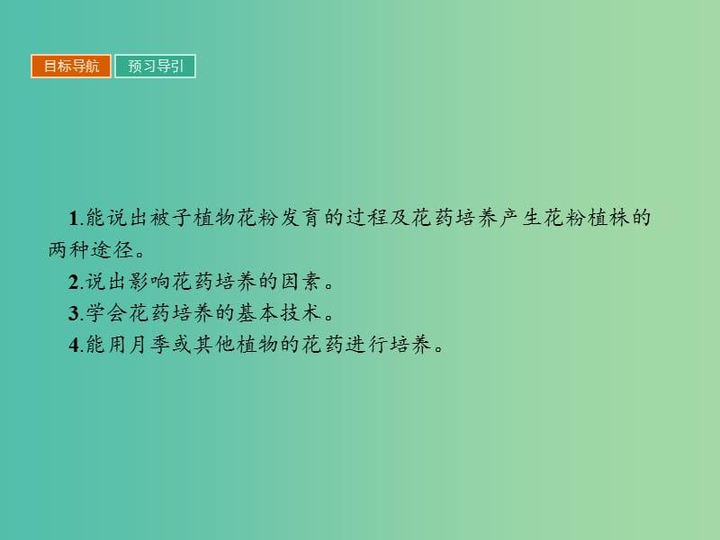 高中生物专题3植物的组织培养技术3.2月季的花药培养课件新人教版.ppt_第2页