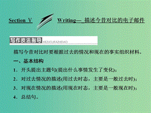 高中英語Module6OldandNewSectionⅤWriting-描述今昔對(duì)比的電子郵件課件外研版.ppt